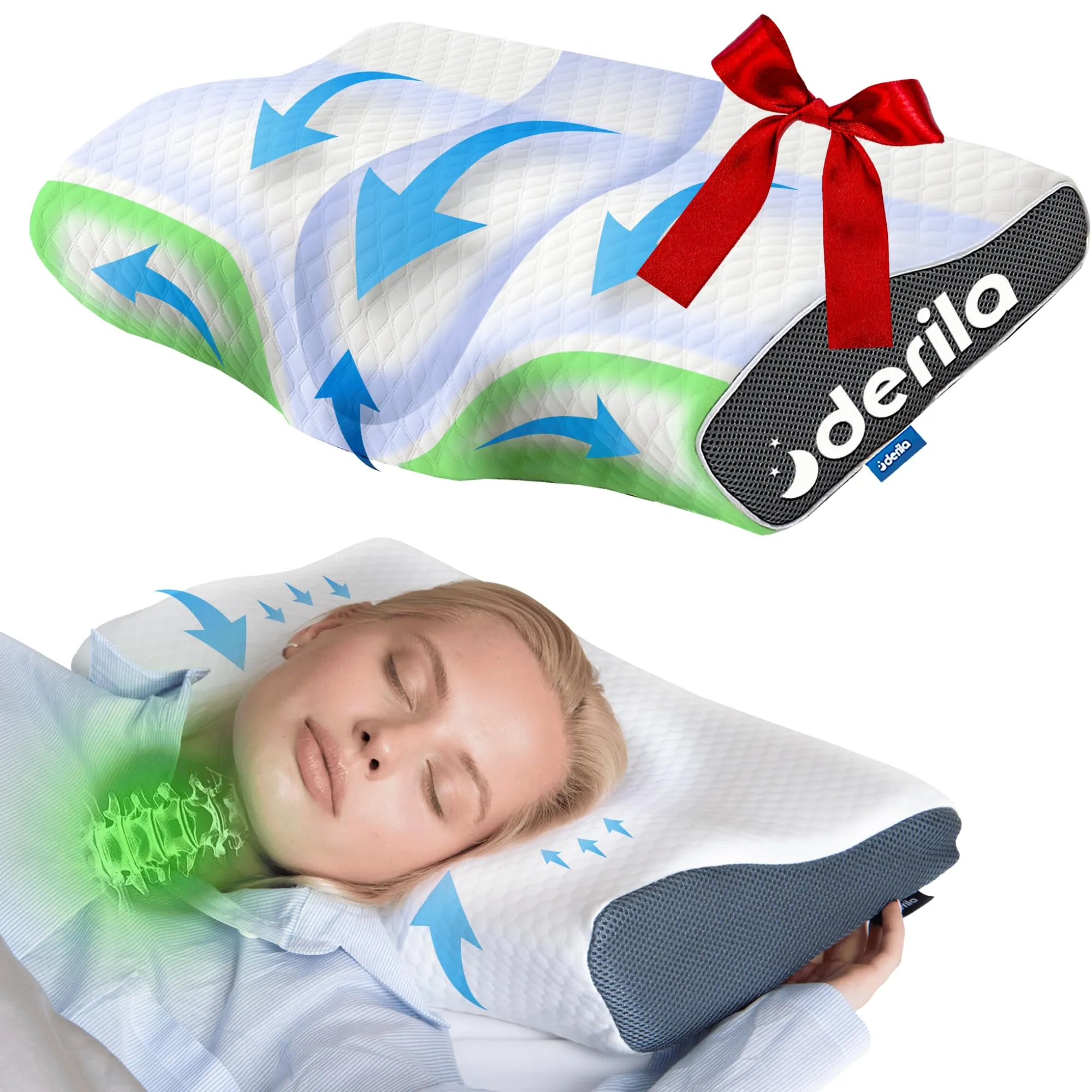 Derila Ergo pillow design detail